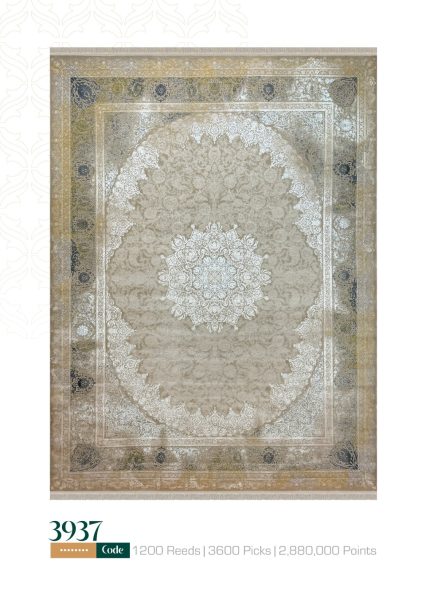 فرش ماشینی کلاسیک 1200 شانه کد 3937