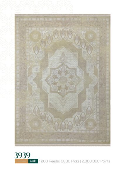 فرش ماشینی کلاسیک 1200 شانه کد 3939